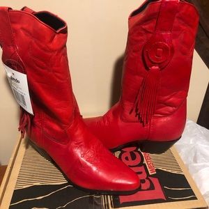 Red Laredo Western Boots, 6-1/2-M